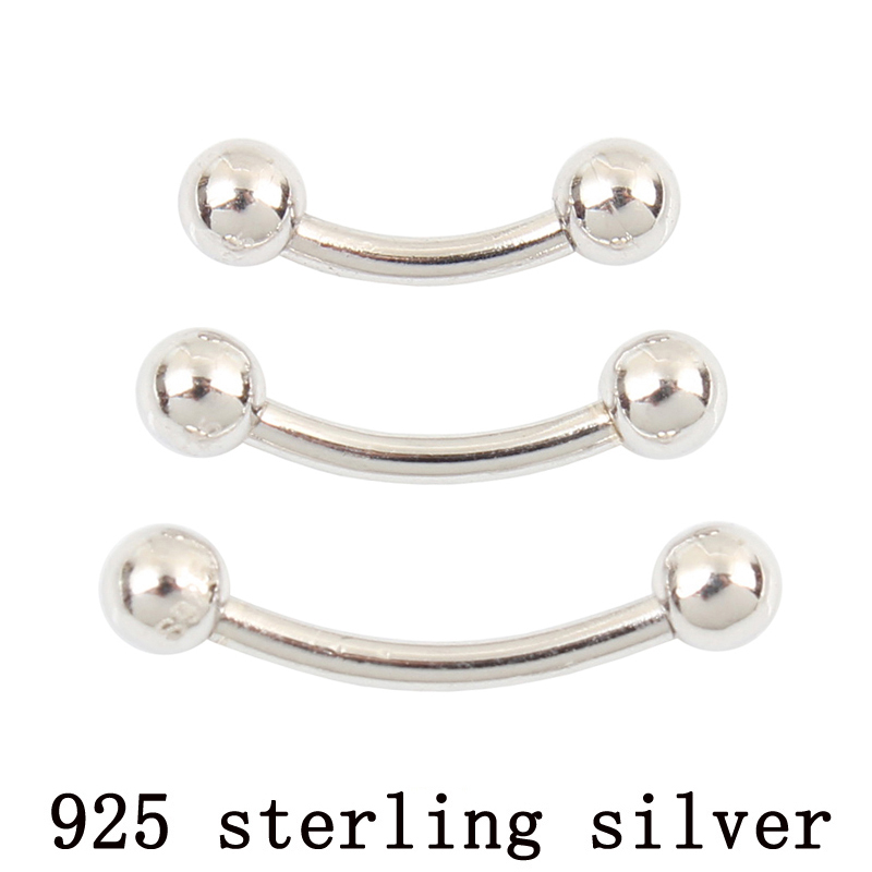 Body Jewelry Eyebrow - 925 sterling silver Eyebrow nails 16G