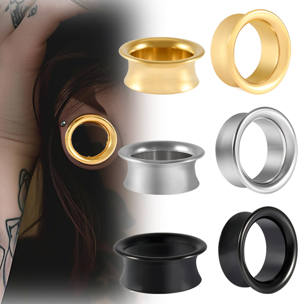 Body Jewelry Threadless - Stainless Steel Gold Black Silver Ear