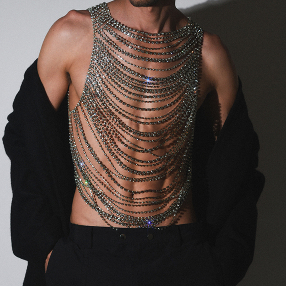Body Jewelry Dress - Fashion Luxurious Bling Men Women's Body