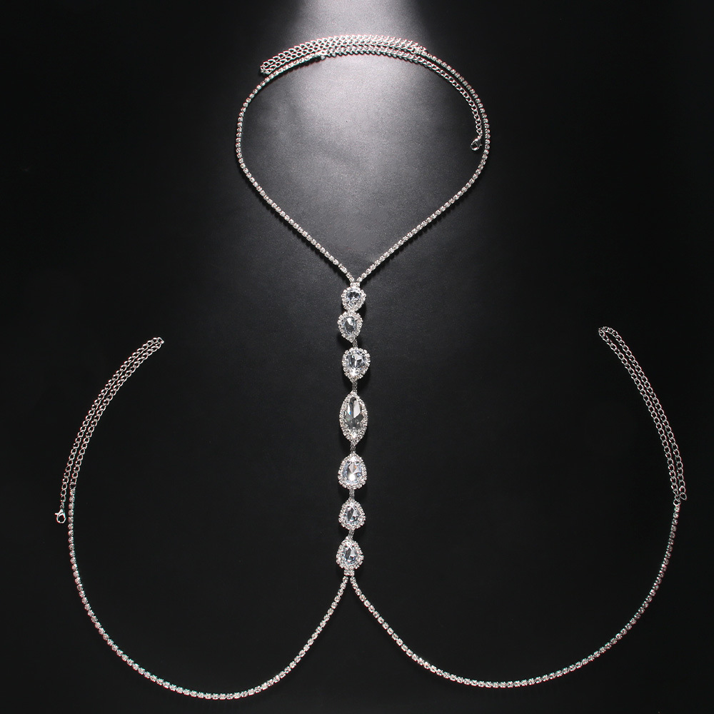 Fashion Sexy Water Drop Neckla - Body Jewelry Dress 评论和价格