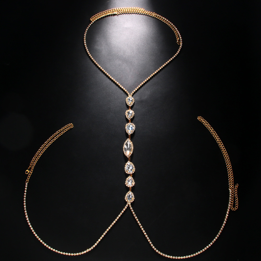 Fashion Sexy Water Drop Neckla - Body Jewelry Dress 评论和价格