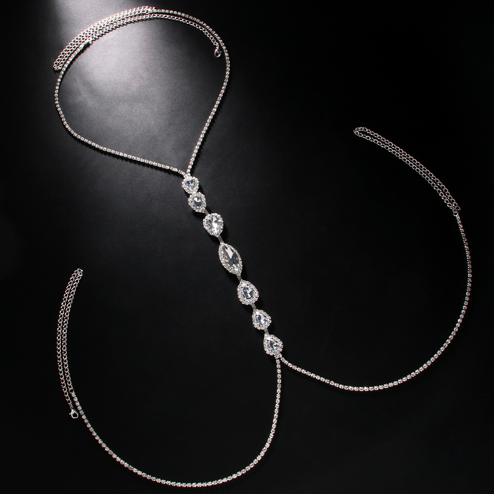Fashion Sexy Water Drop Neckla - Body Jewelry Dress 评论和价格