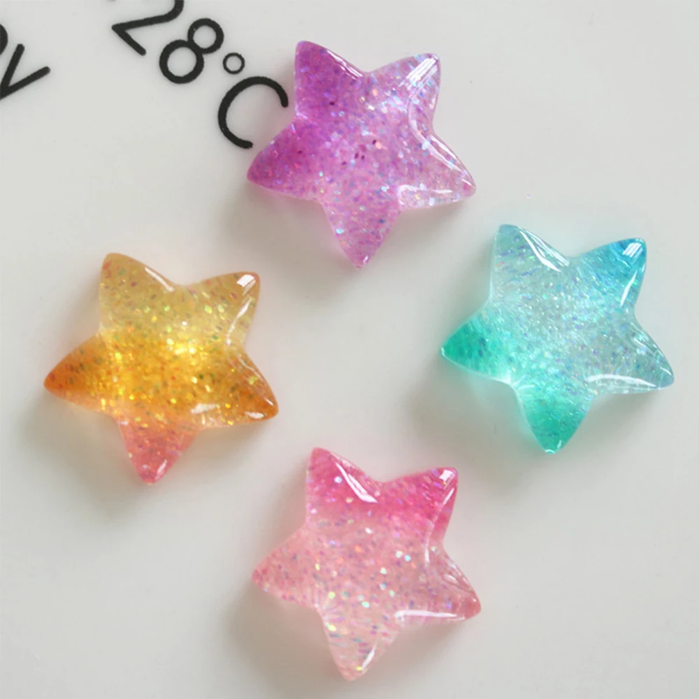 10PCS Gradient Star Series Res - Star Flat Back 评论和价格