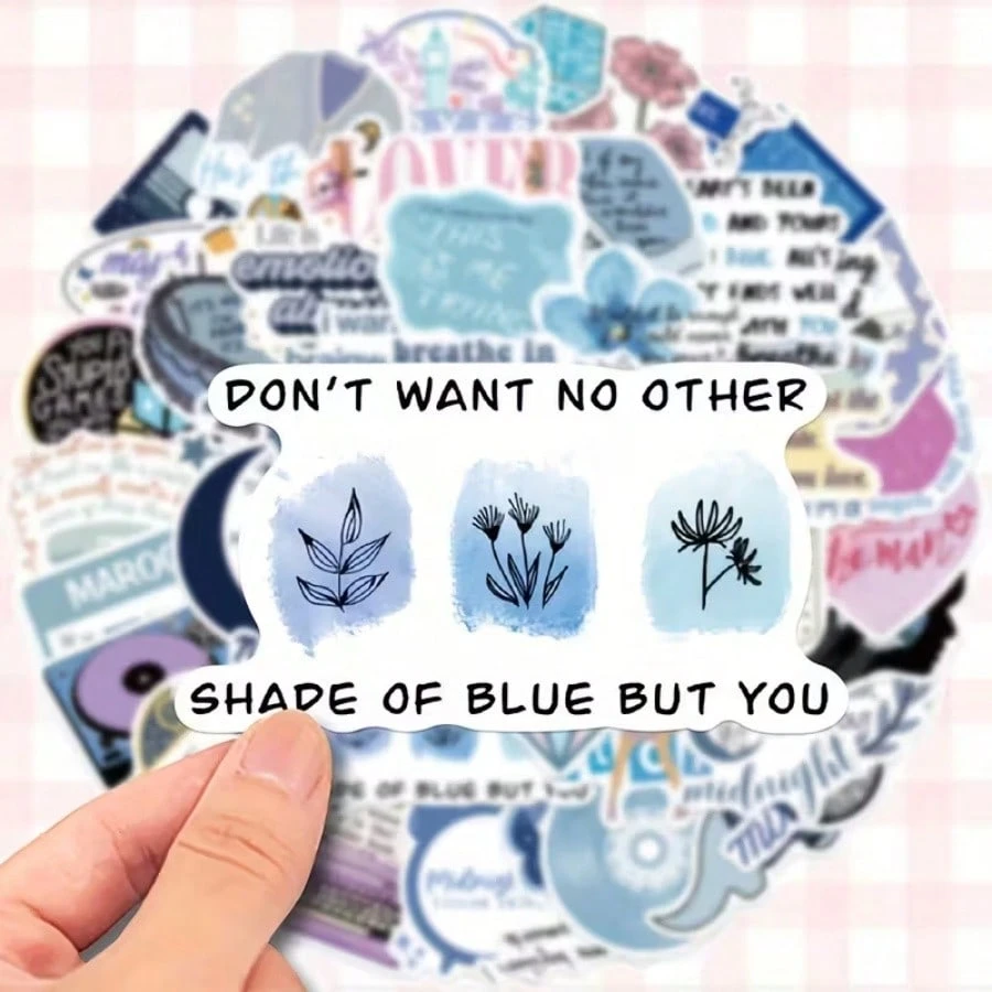 51pcs Vinyl Sticker Set Singer - Body Jewelry Eyebrow 评论和价格