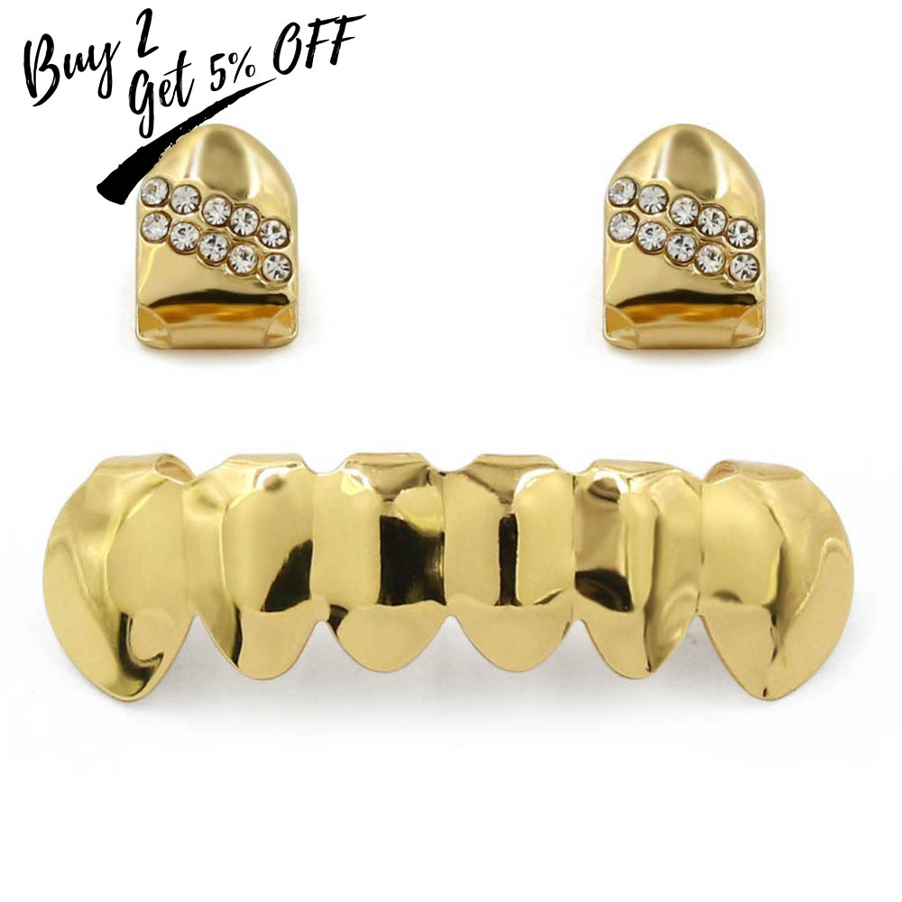 TOPGRILLZ Hip Hop Grillz Yello - Yellow Body Jewelry 评论和价格