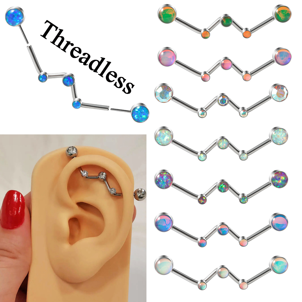 1PC 316L Surgical Steel 14G Co - Body Jewelry Threadless 评论和价格