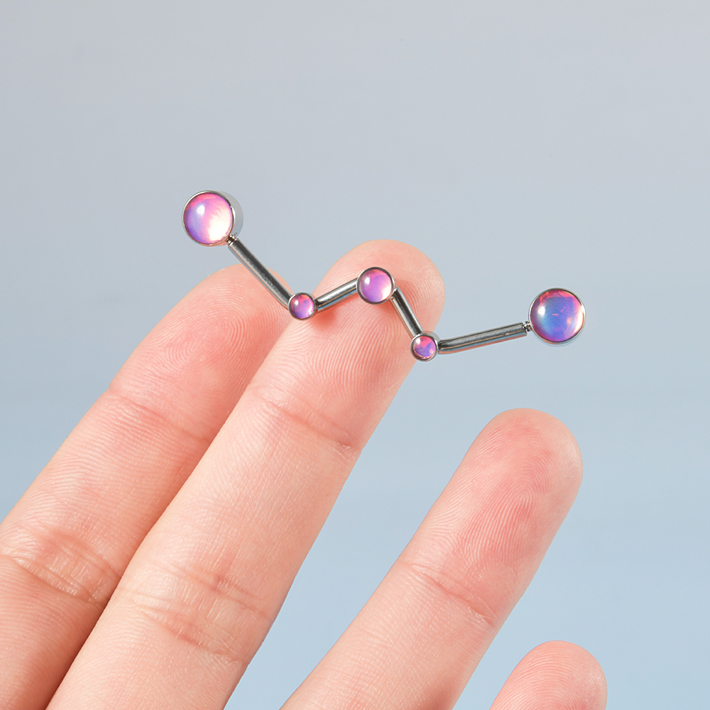 1PC 316L Surgical Steel 14G Co - Body Jewelry Threadless 评论和价格