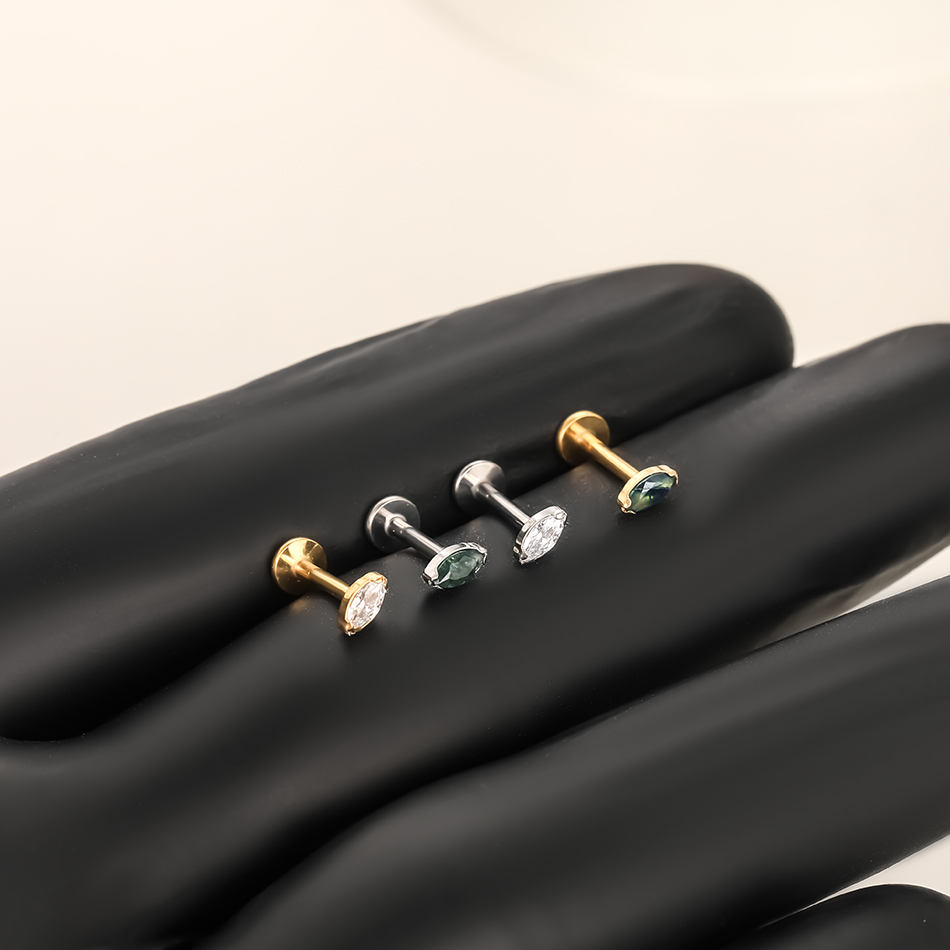 1Pc/5Pcs Titanium Cartilage Ea - Body Jewelry Internally Threaded 评论和价格