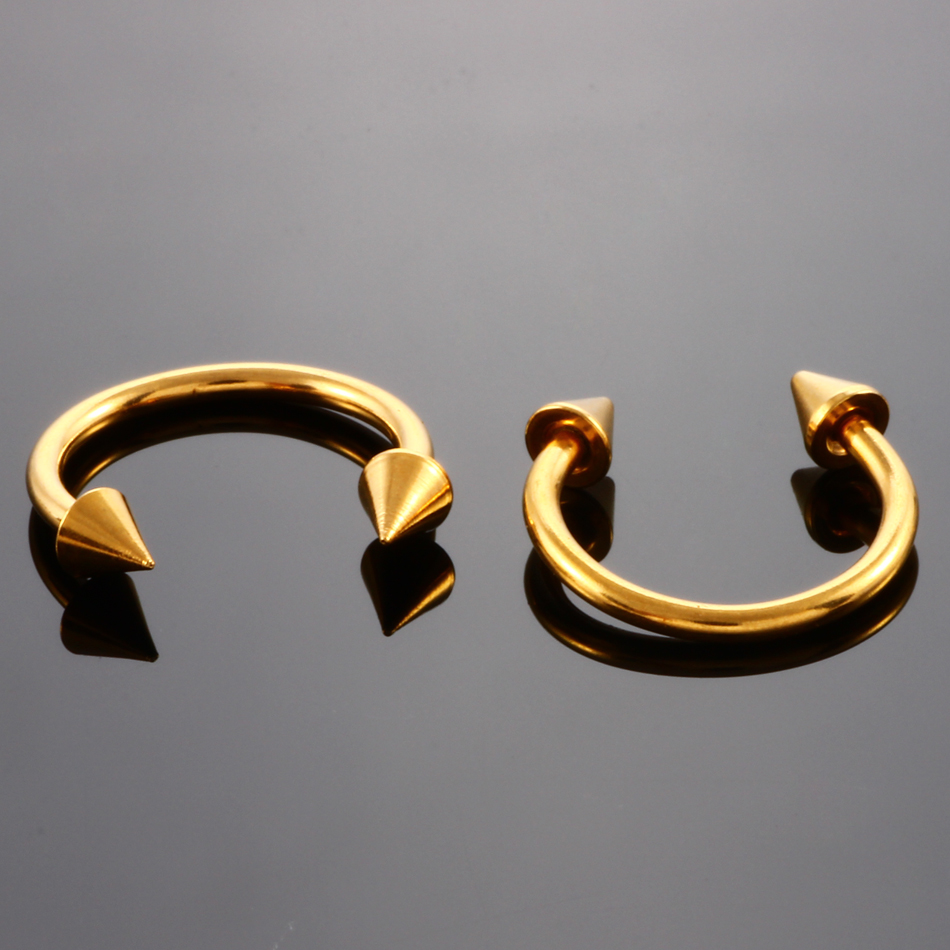 1PC G23 Titanium Circular Pier - Body Jewelry Internally Threaded 评论和价格
