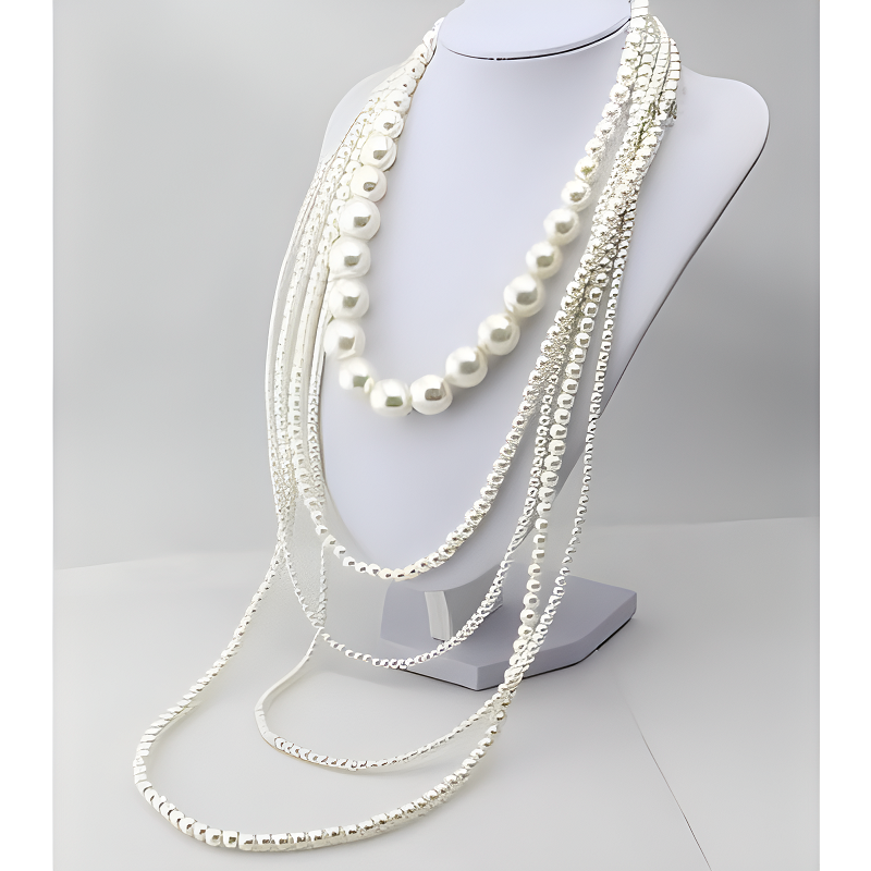 Vintage Pearl Multi-Layered Bo - Body Jewelry Thigh Chain 评论和价格