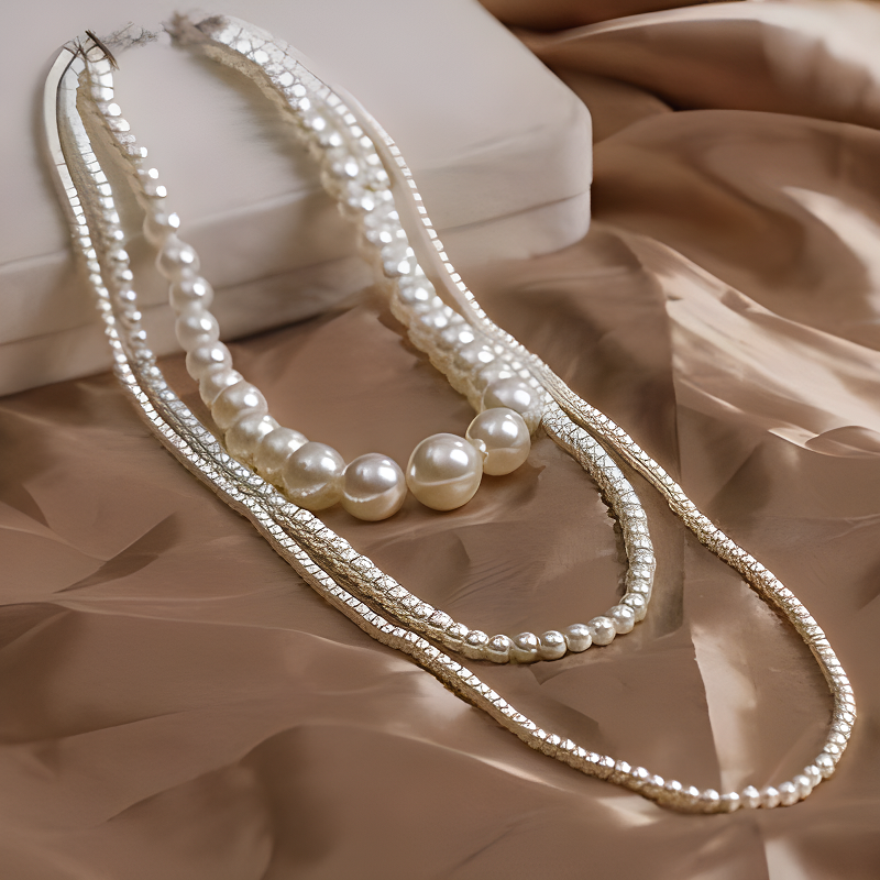 Vintage Pearl Multi-Layered Bo - Body Jewelry Thigh Chain 评论和价格