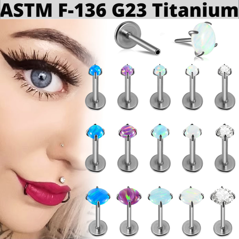 1PC G23 Titanium Gloss Round O - Body Jewelry Threadless 评论和价格