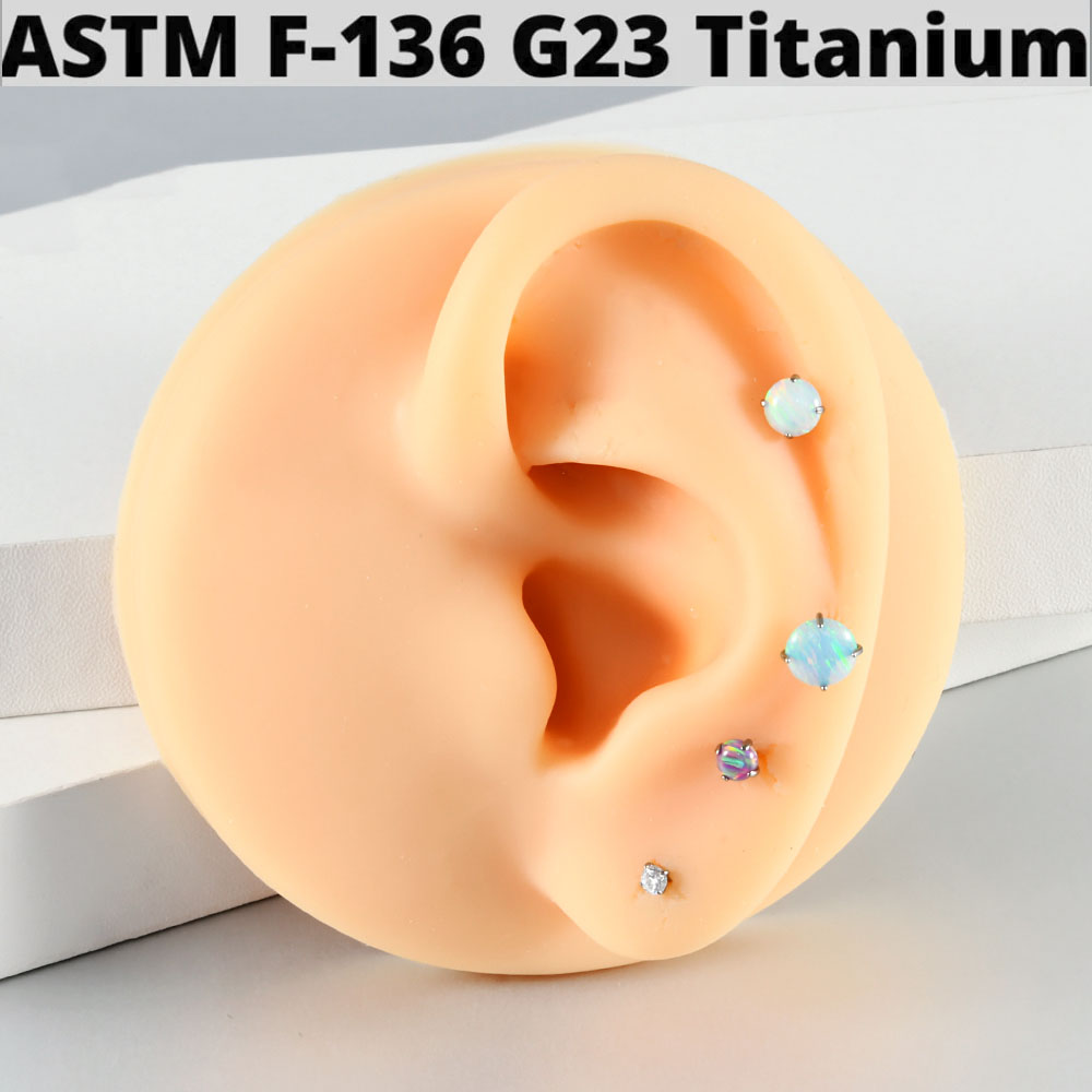 1PC G23 Titanium Gloss Round O - Body Jewelry Threadless 评论和价格