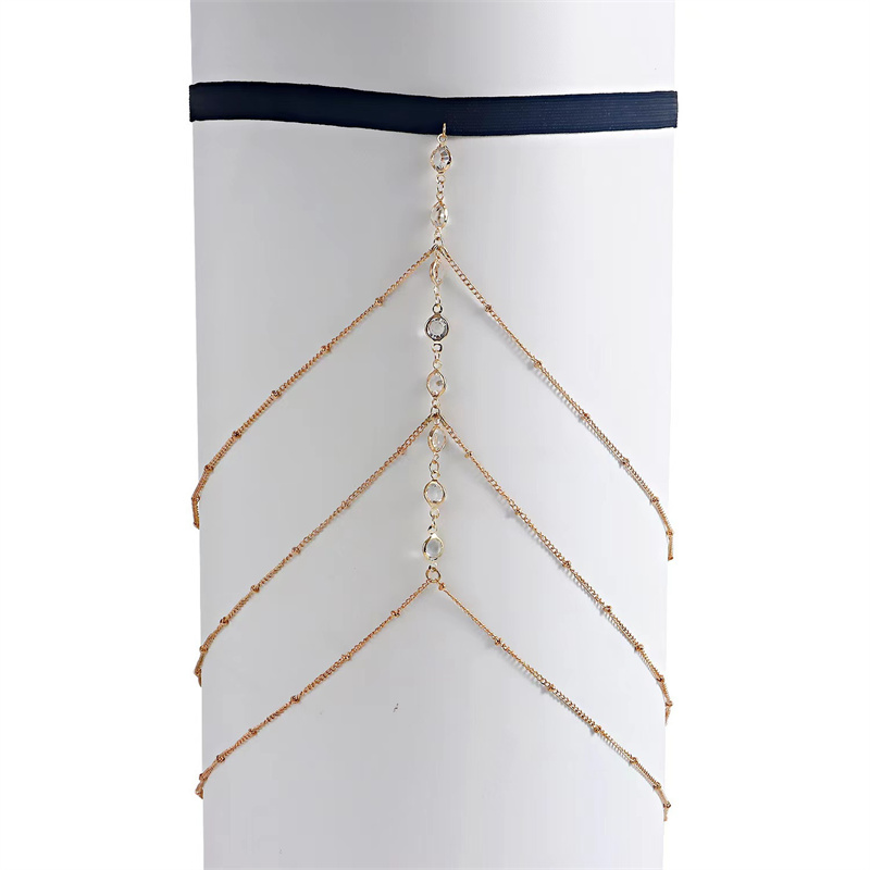 Bohemian New Anklets Thigh Cha - Body Jewelry Thigh Chain 评论和价格