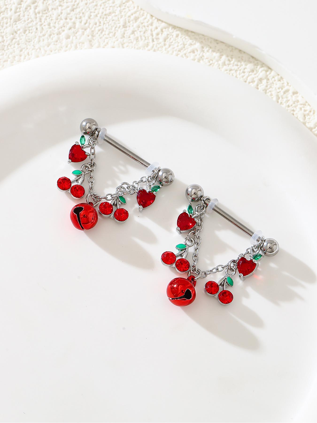 2pcs Fashionable And Cute Frui - Body Jewelry Nipple Rings 评论和价格