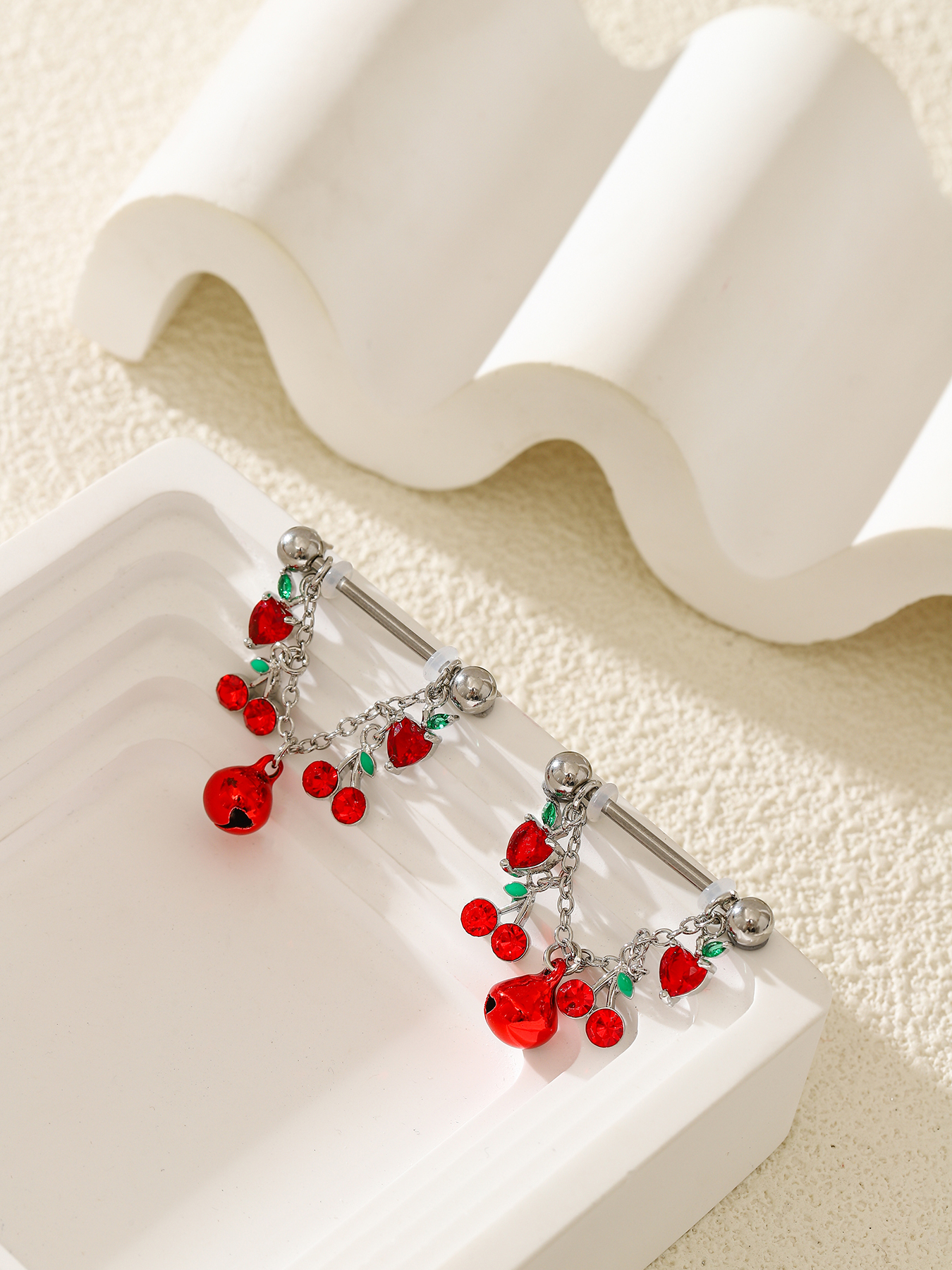 2pcs Fashionable And Cute Frui - Body Jewelry Nipple Rings 评论和价格