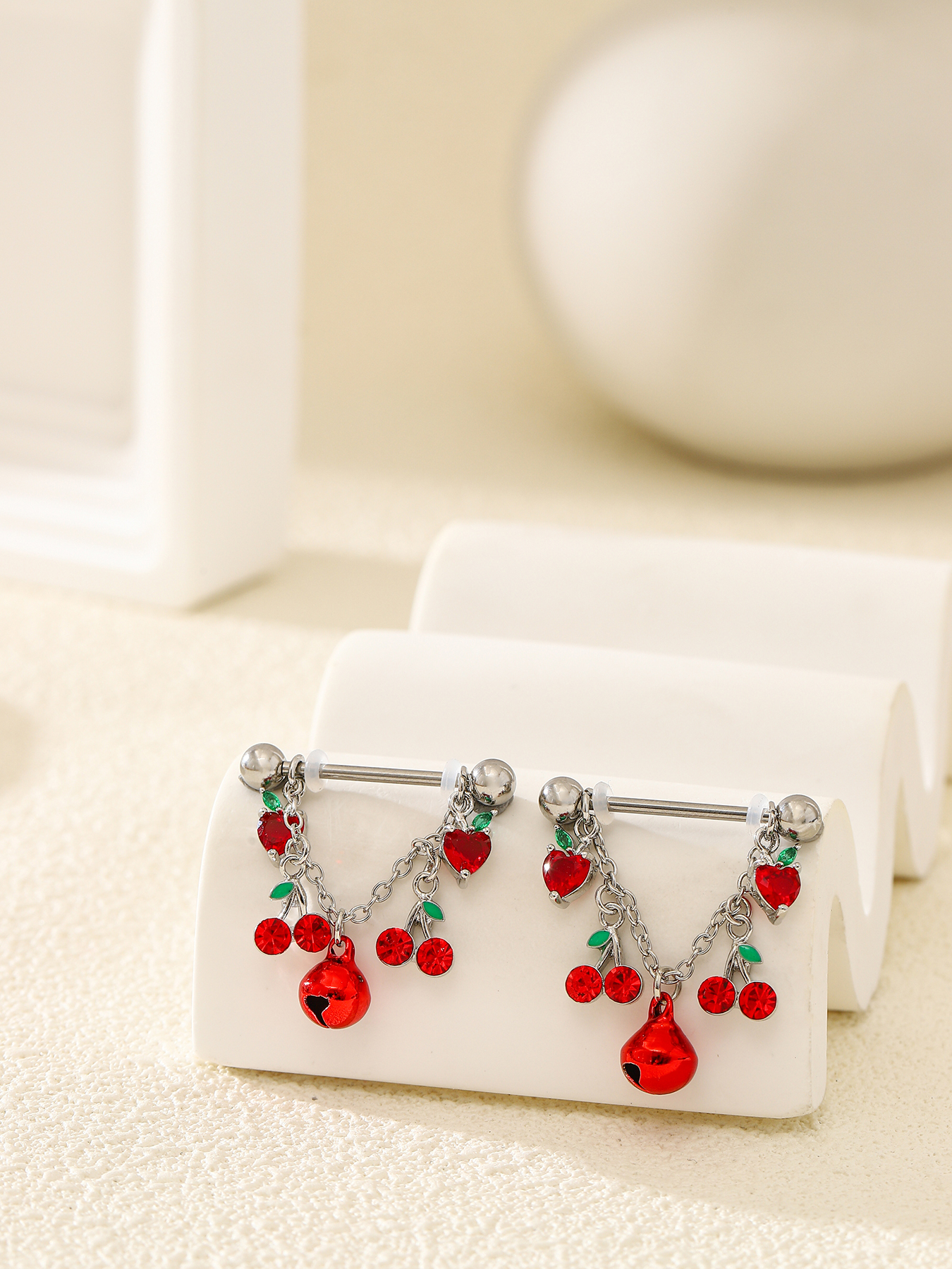 2pcs Fashionable And Cute Frui - Body Jewelry Nipple Rings 评论和价格
