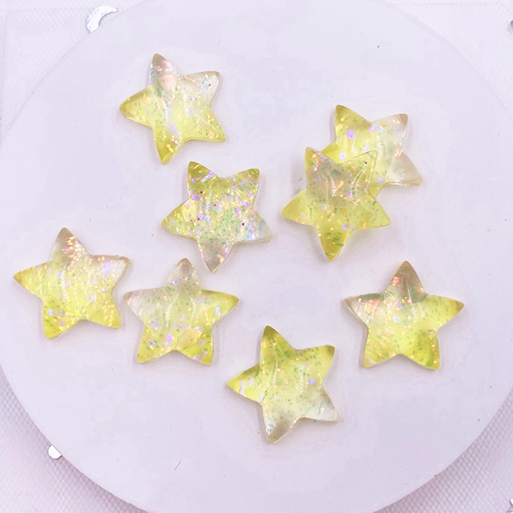 12pcs Resin Colorful Cute Shni - Star Flat Back 评论和价格