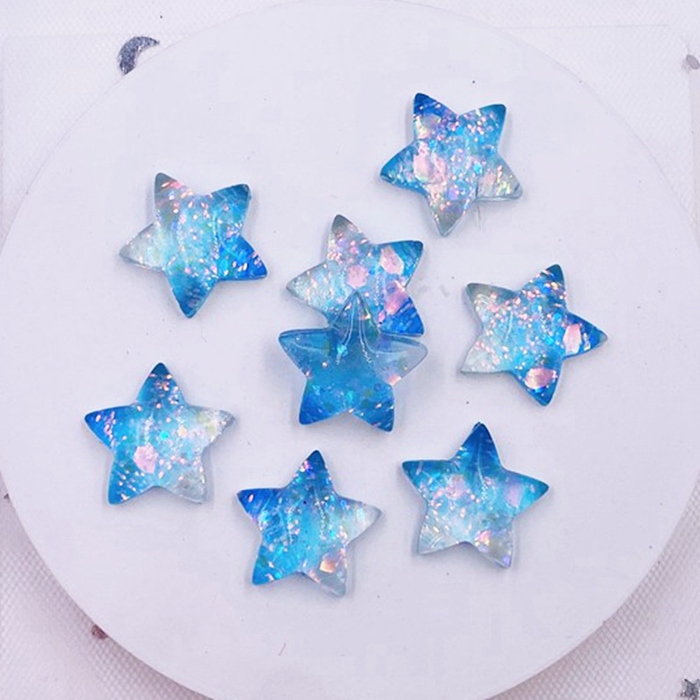 12pcs Resin Colorful Cute Shni - Star Flat Back 评论和价格