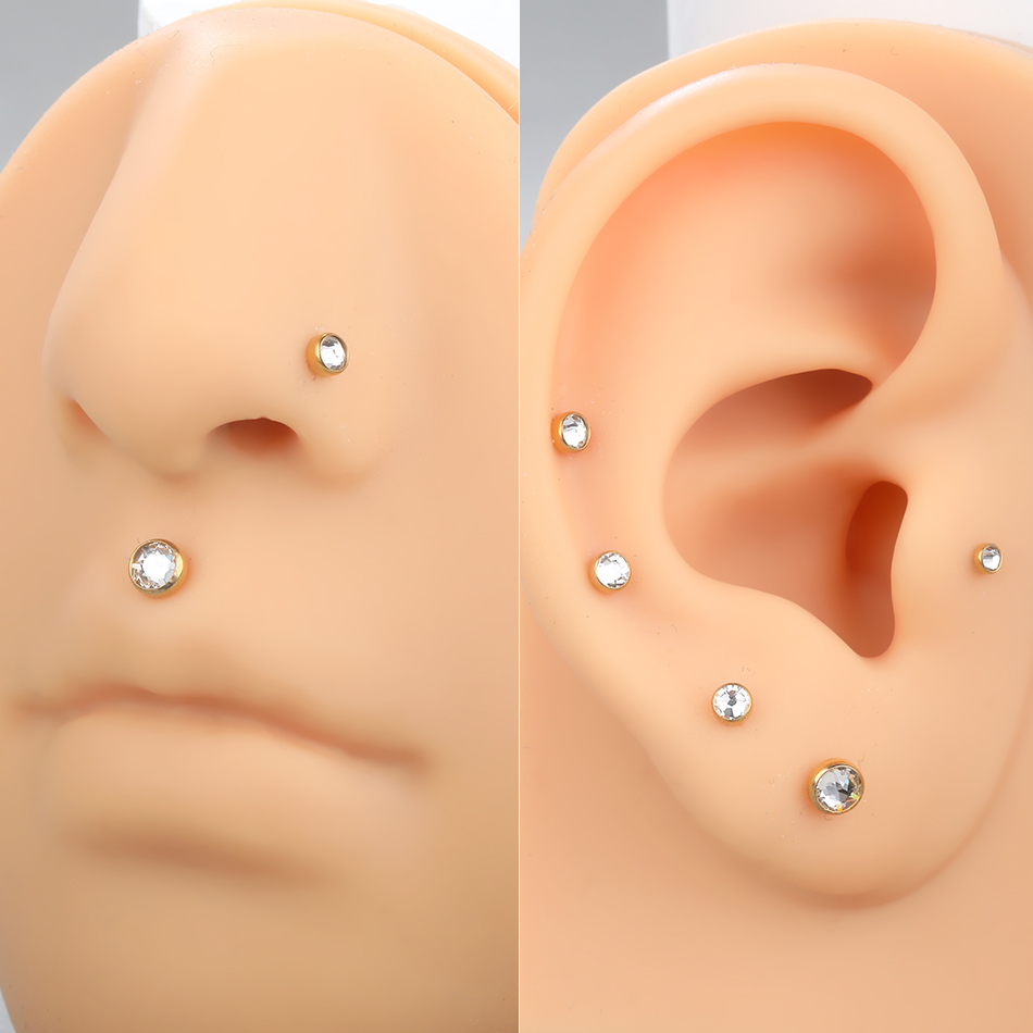 1PC G23 Titanium Internally Th - Body Jewelry Internally Threaded 评论和价格