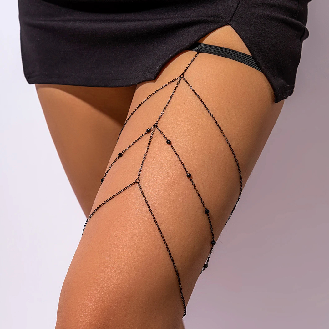 IngeSight.Z Gothic Multilayer  - Body Jewelry Thigh Chain 评论和价格
