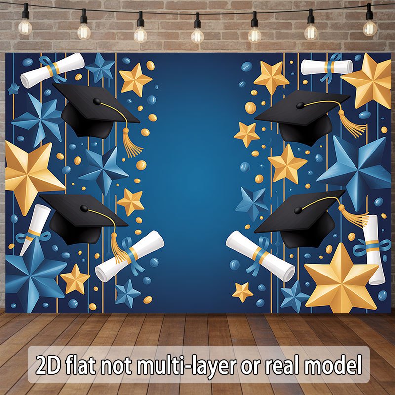 One 2D flat banner, with a gra - Star Flat Back 评论和价格