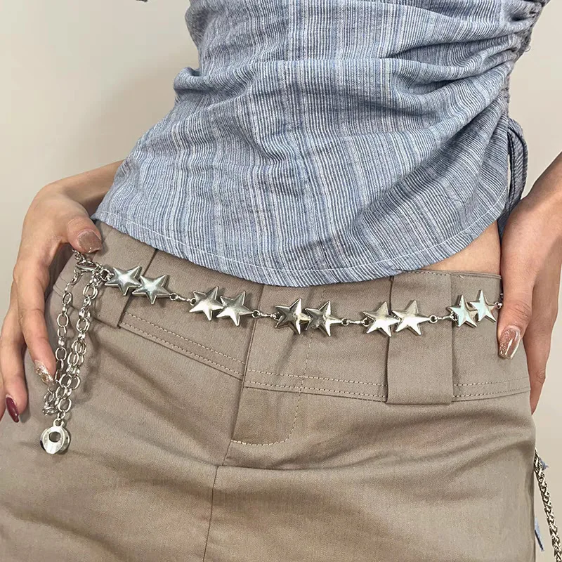 Star Chain Belt Western Metal  - Body Jewelry Dress 评论和价格