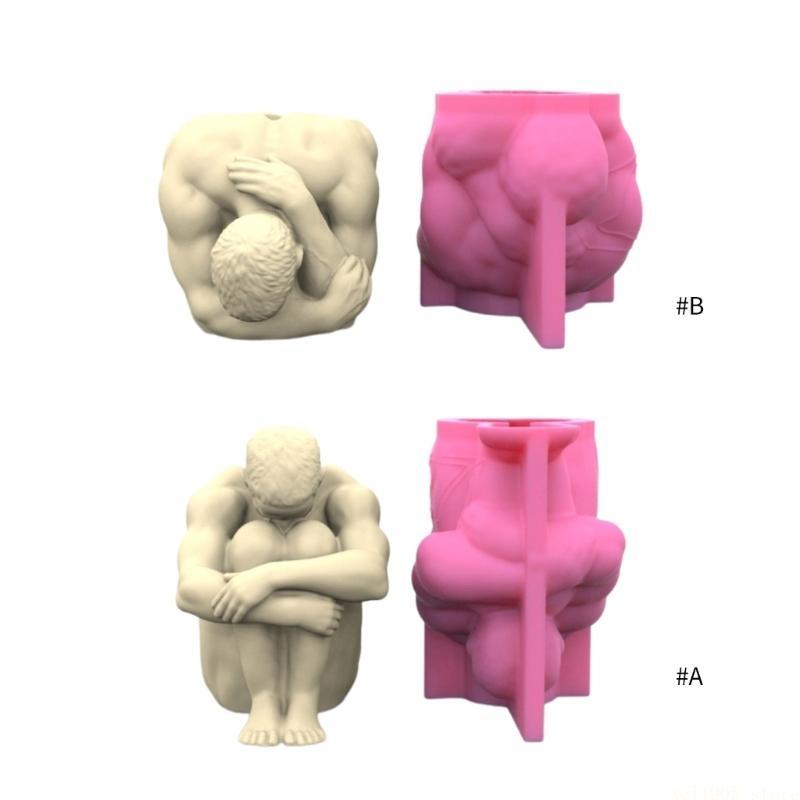 D46E Candles Holder Resin Mold - Body Jewelry Storage 评论和价格