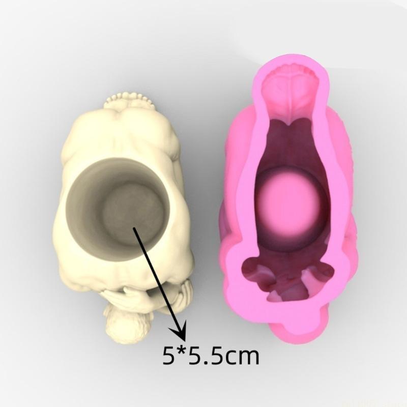 D46E Candles Holder Resin Mold - Body Jewelry Storage 评论和价格