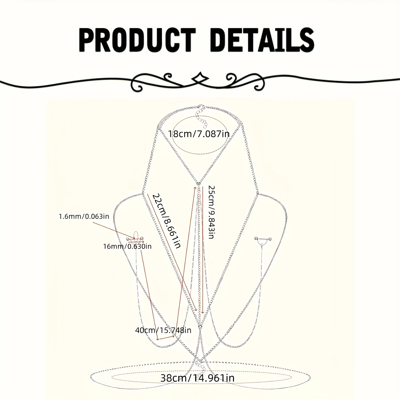 1pc  Elegant & Sexy Body Chain - Body Jewelry Nipple Rings 评论和价格