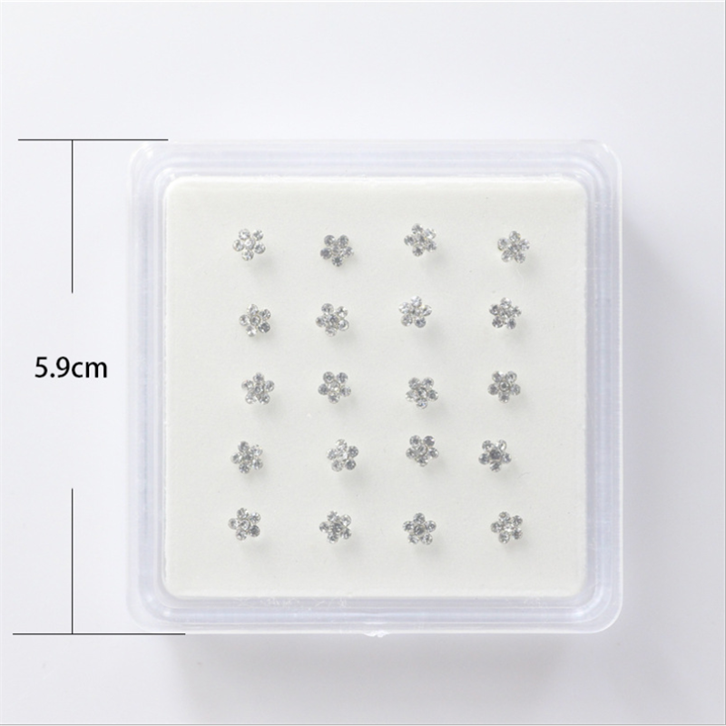 20Pcs/Box Body Nose Piercing J - Body Jewelry Storage 评论和价格