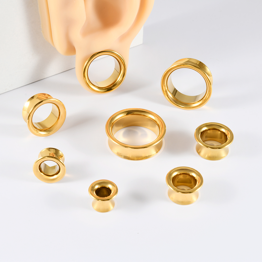Stainless Steel Gold Black Sil - Body Jewelry Threadless 评论和价格