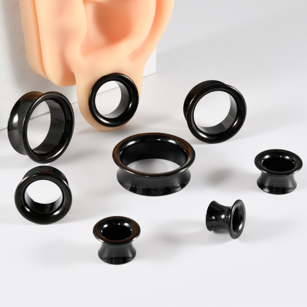 Stainless Steel Gold Black Sil - Body Jewelry Threadless 评论和价格