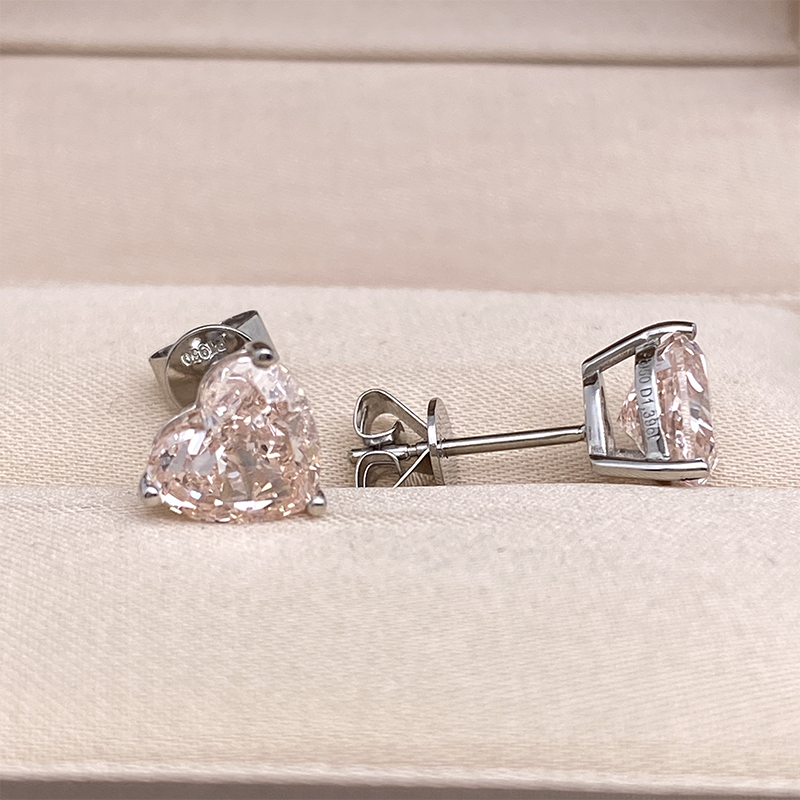 1Ct Each VS Pink Heart Cut CVD - Body Jewelry Vch 评论和价格