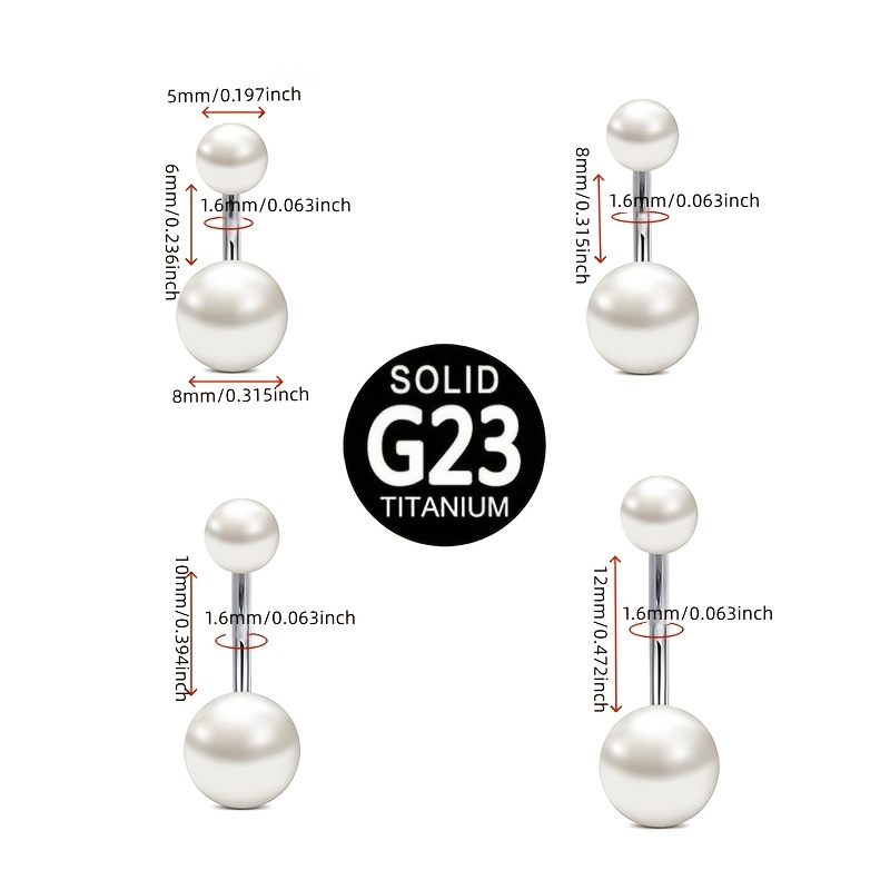 Exquisite G23 Titanium Alloy W - Body Jewelry Materials 评论和价格