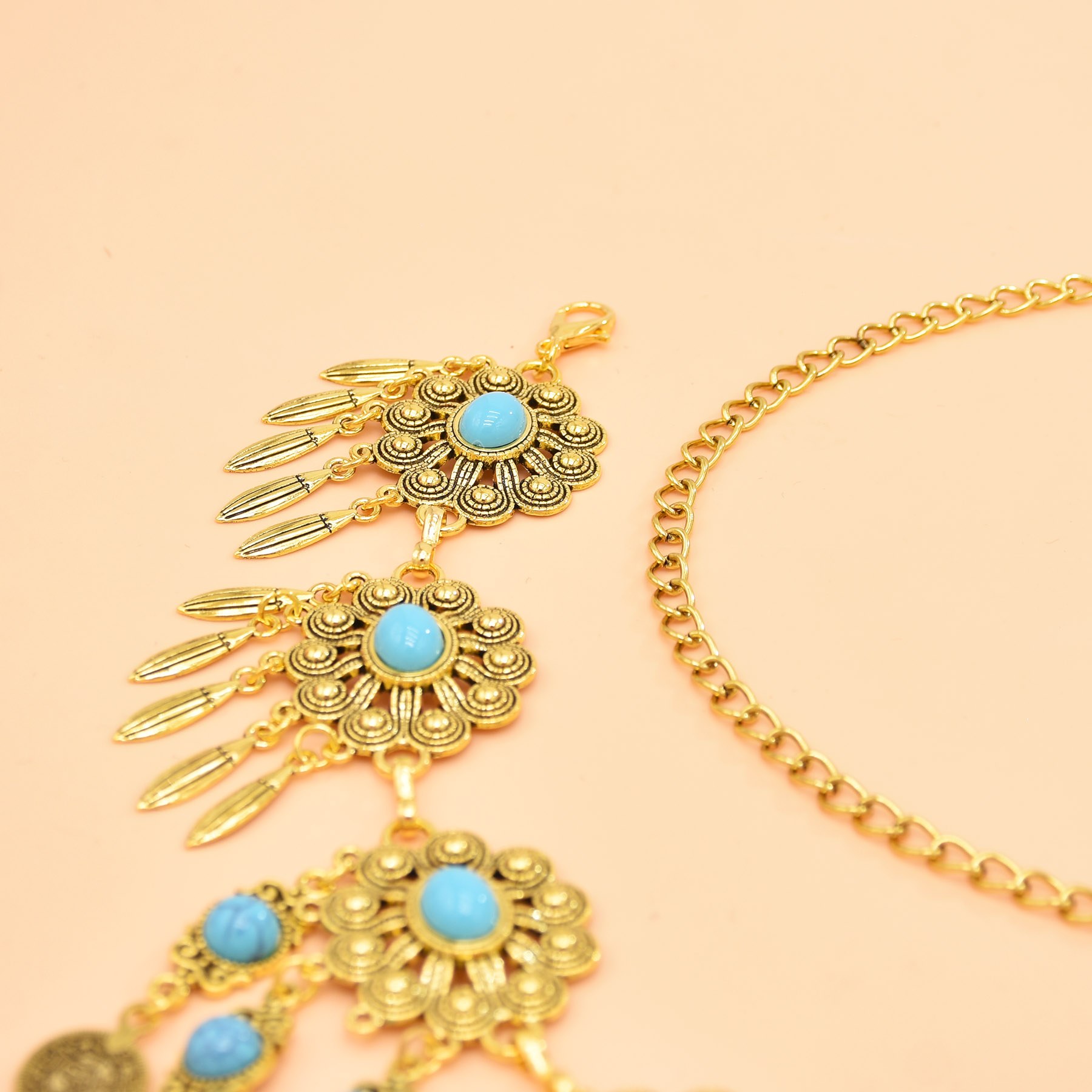 Retro Geometric Carving Waist  - Body Jewelry Dress 评论和价格