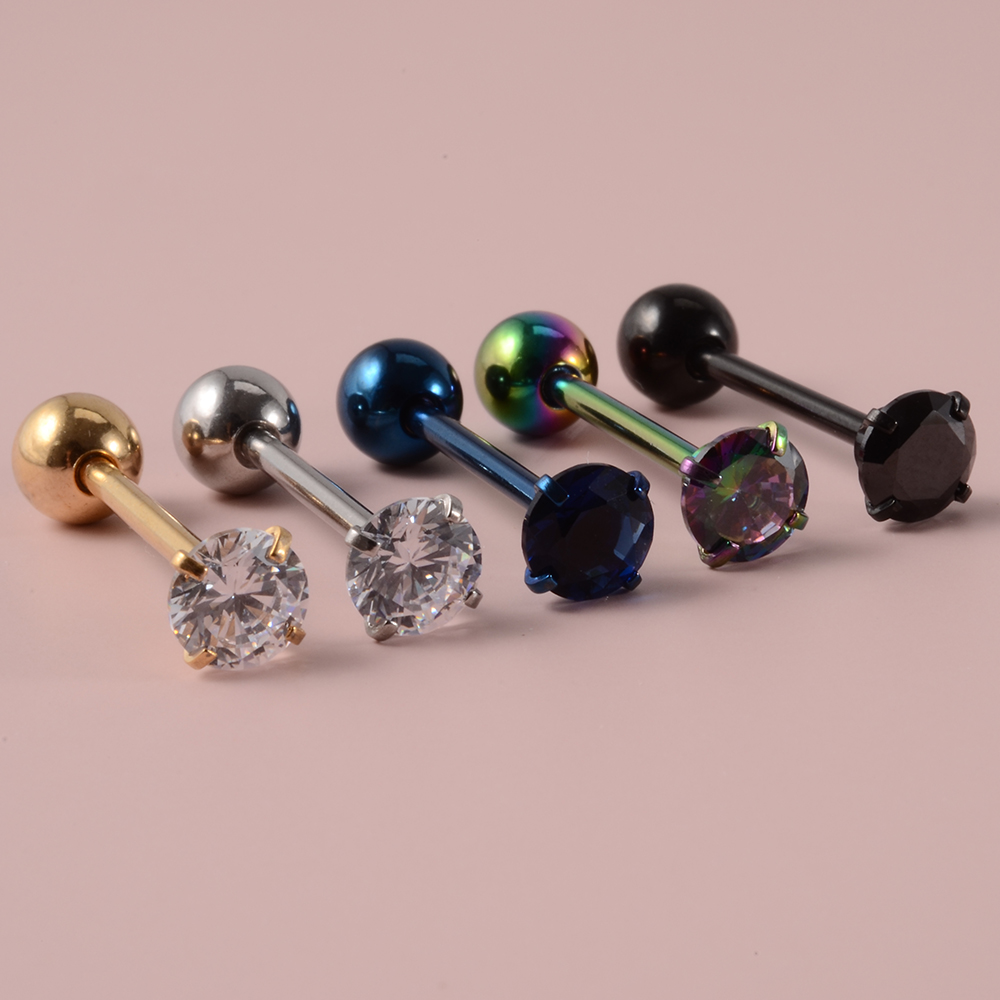 1PCS Surgical Steel Tongue Bar - Body Jewelry Nipple Rings 评论和价格