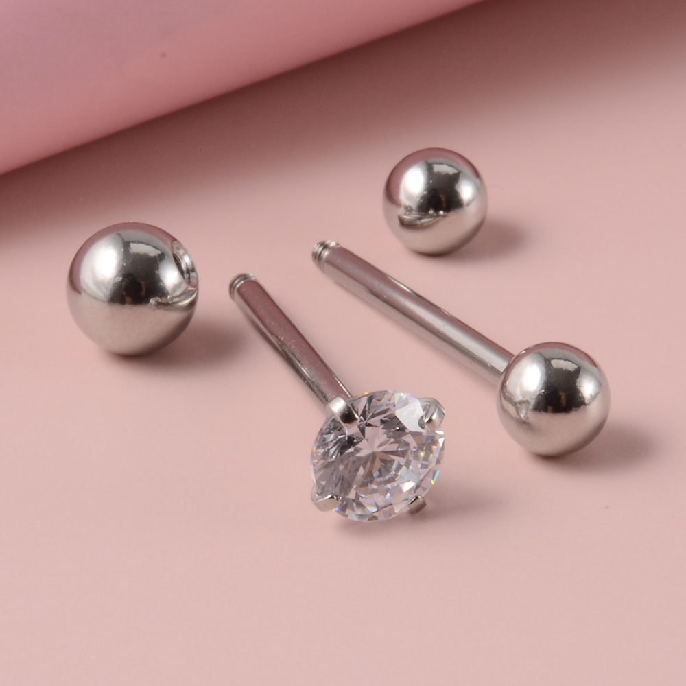 1PCS Surgical Steel Tongue Bar - Body Jewelry Nipple Rings 评论和价格