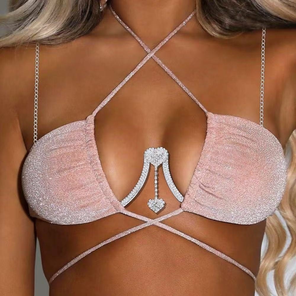 Luxury Heart Chest Support Bod - Body Jewelry Dress 评论和价格