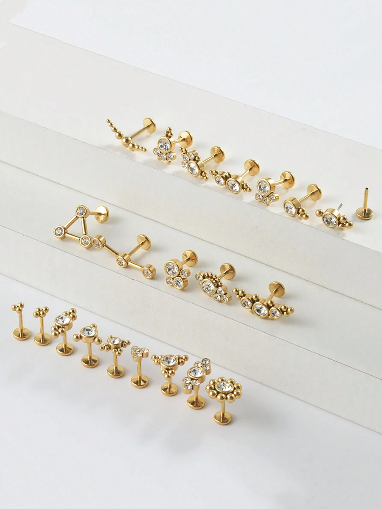 Stainless Steel 20G Gold Plate - Body Jewelry Threadless 评论和价格