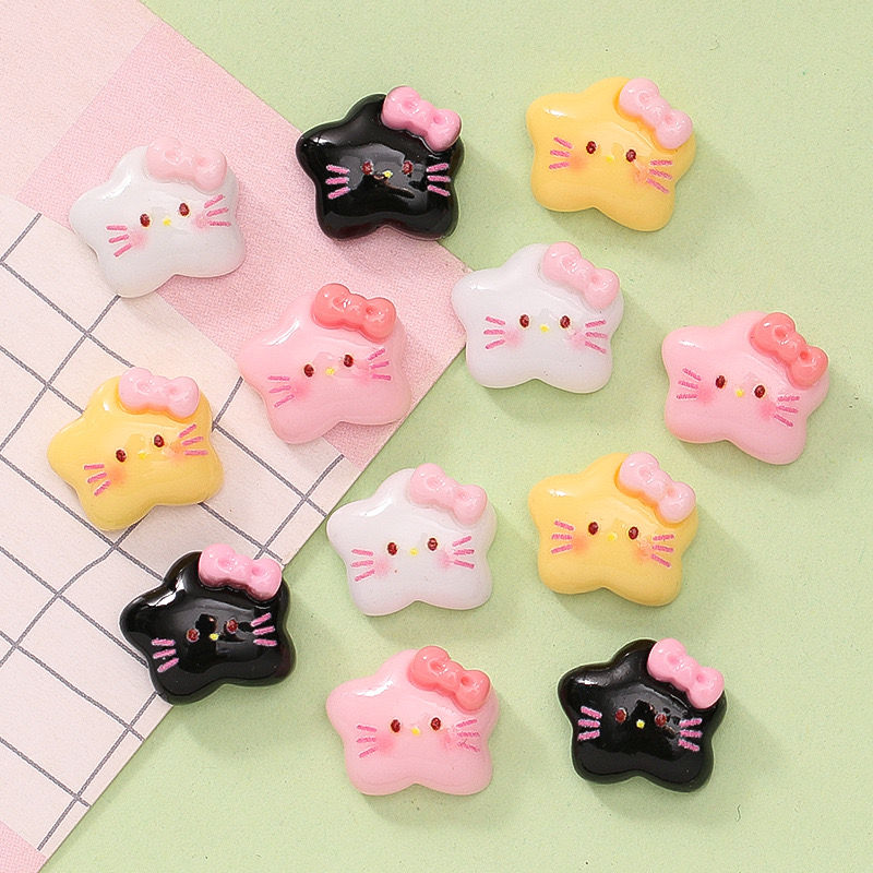 20Pcs New Cute Resin Mini cart - Star Flat Back 评论和价格