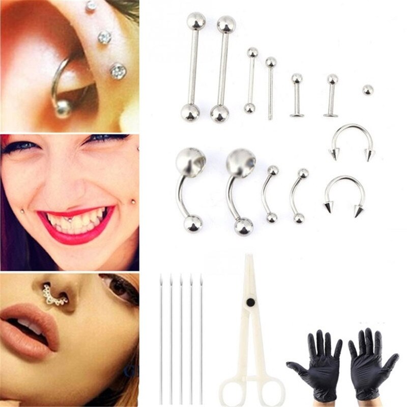 1 Set Disposable Professional  - Body Jewelry Eyebrow 评论和价格