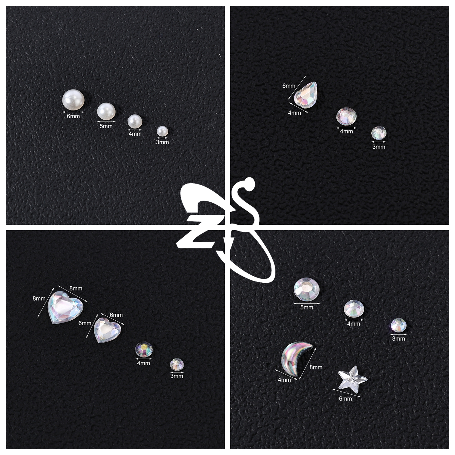 ZS 1 Set 3D Colorful Rhineston - Body Jewelry Eyebrow 评论和价格