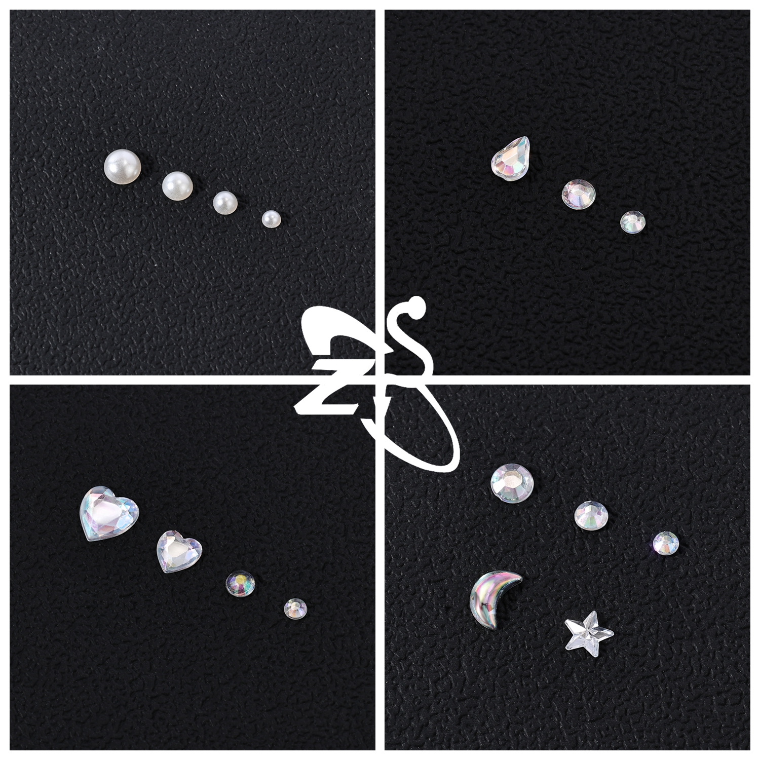 ZS 1 Set 3D Colorful Rhineston - Body Jewelry Eyebrow 评论和价格