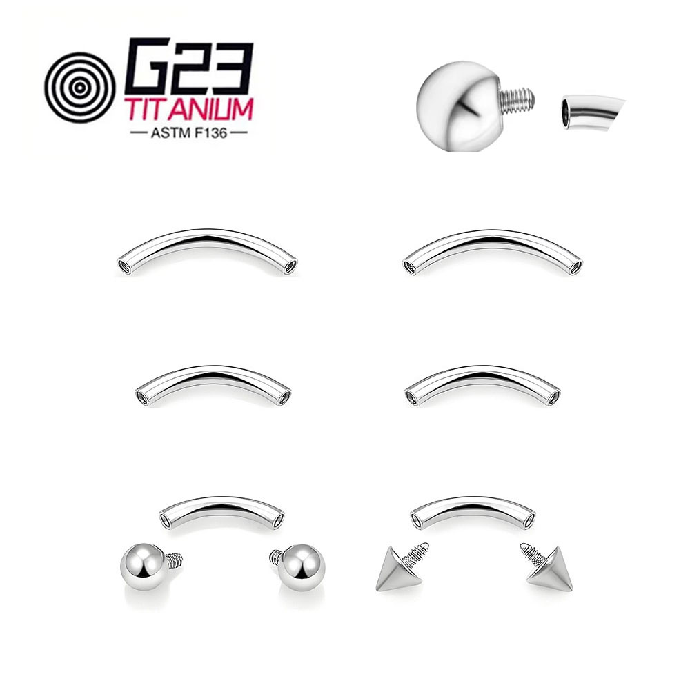 Wholesale 5/10/50pcs G23 Titan - Body Jewelry Internally Threaded 评论和价格