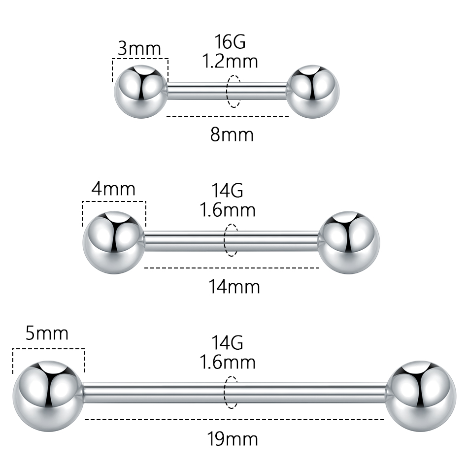 5/10Pcs G23 Titanium Threadles - Body Jewelry Threadless 评论和价格