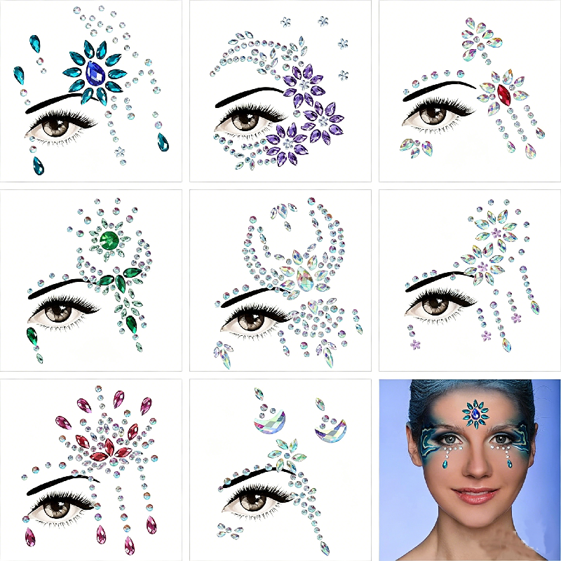 Half Face Mermaid Rhinestone S - Body Jewelry Eyebrow 评论和价格
