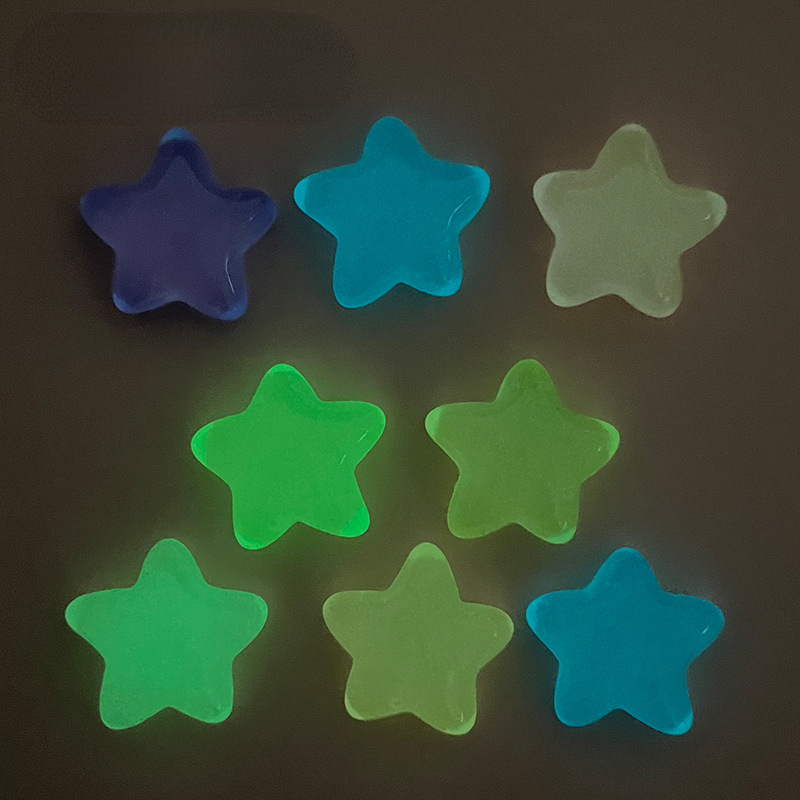 10pcs Fluorescent Five-pointed - Star Flat Back 评论和价格