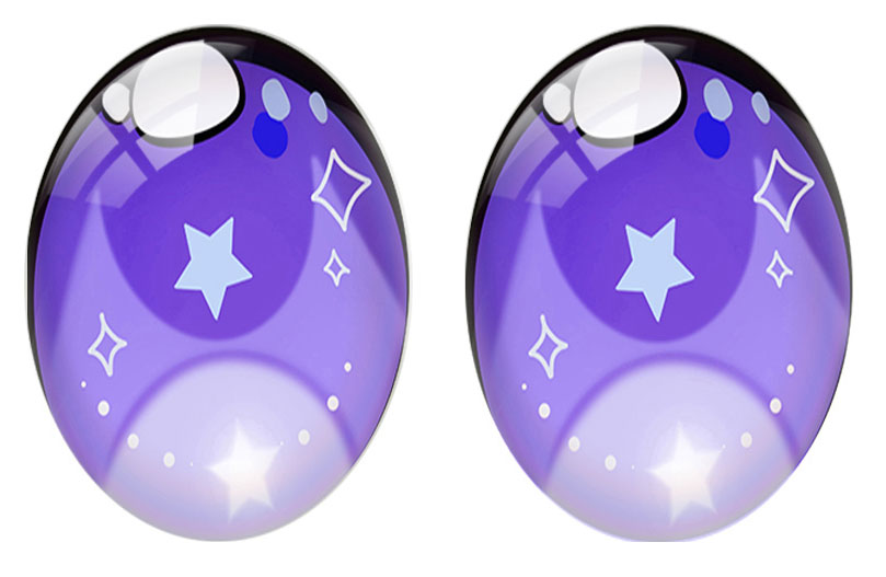 5pairs/lot Oval Cute Cartoon D - Star Flat Back 评论和价格