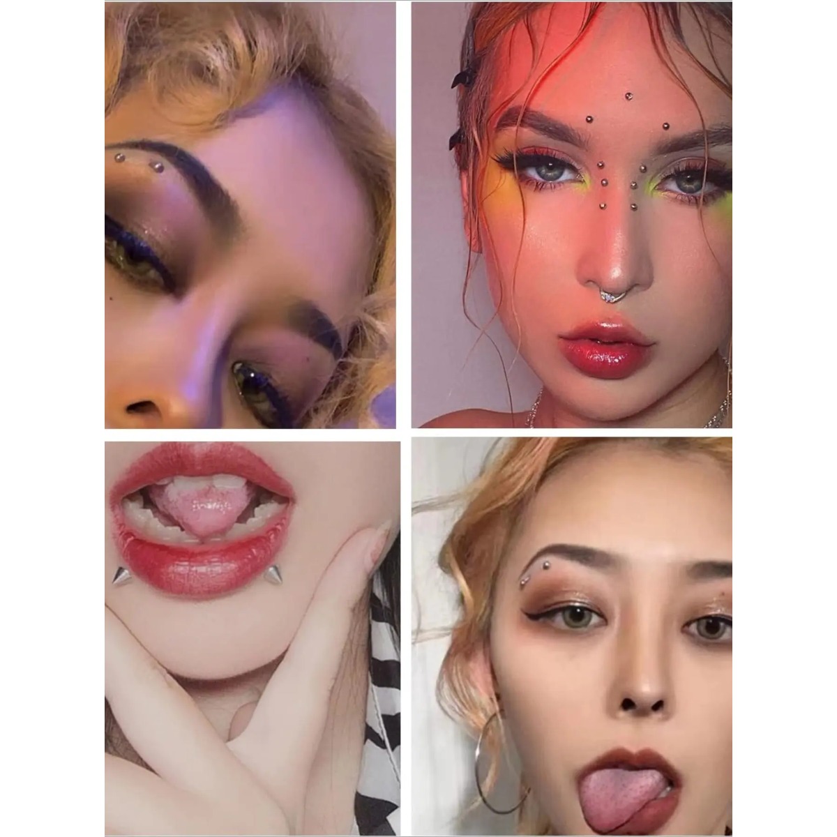 Non-Piercing Fake Eyebrow & Li - Body Jewelry Eyebrow 评论和价格